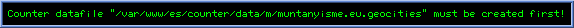 Contador del fallecido Geocities